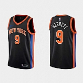 Men's New York Knicks #9 RJ Barrett Black City Edition Stitched Basketball Jersey Dzhi,baseball caps,new era cap wholesale,wholesale hats